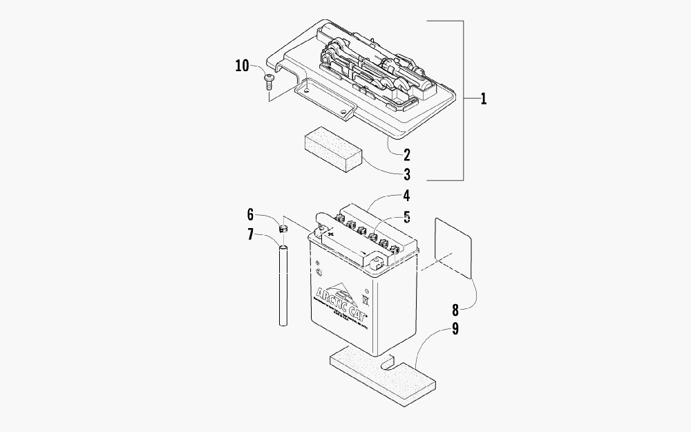 ArcticCat 0417-012 PAD, FOAM
